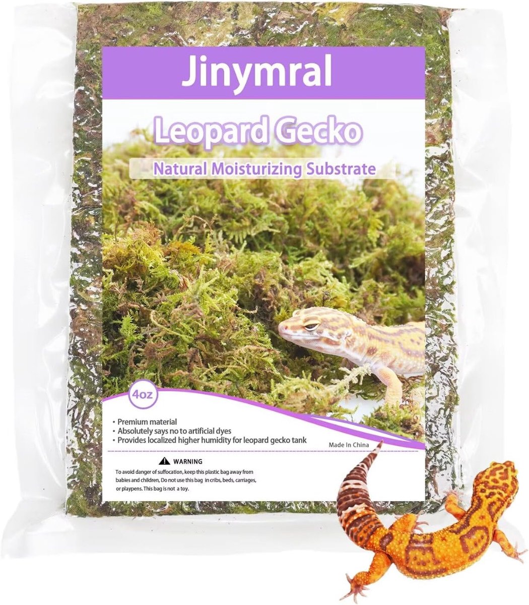 SnelShoppen - Leopard Gecko Tank Accessoires - Ideale Terrarium Decoraties - 4oz Substraat - Natuurlijke Bodembedekking - Duurzaam Materiaal