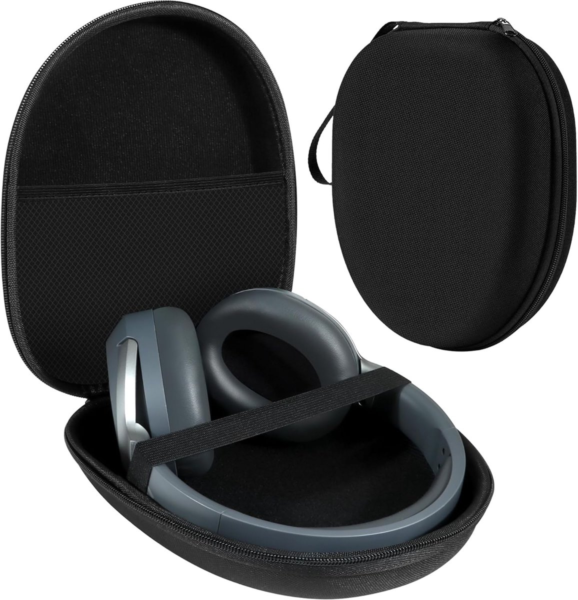 SnelShoppen - Hard Protective Case voor Over-Ear Headphones, Hoofdtelefoon en Oordopjes - Premium Beschermhoes met Robuuste Case, Reis- en Opbergtas i