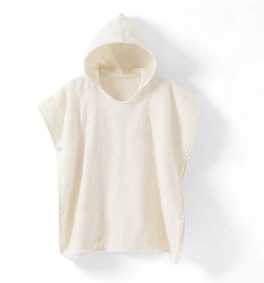 SnelShoppen - Badhanddoek voor baby's en kinderen met capuchon, 100% mousseline, zachte en ademende badponcho voor kinderen van 0-6 jaar, absorberende
