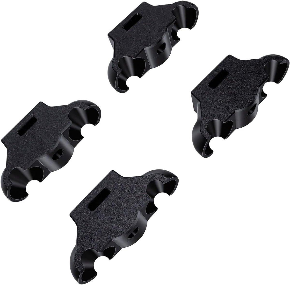 Fietstrainer Rockers - Basis Set - Stabiel Trainen - Schokabsorberend - 4 stuks - Zwart