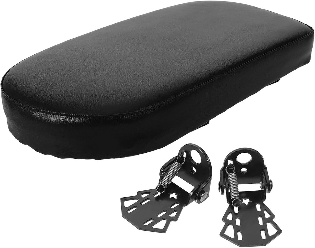 Fiets Passagier Voetsteunen - Achterbank Pedaal - Comfortabel Reizen - Eenvoudige Installatie - 30x15x4 CM - Zwart