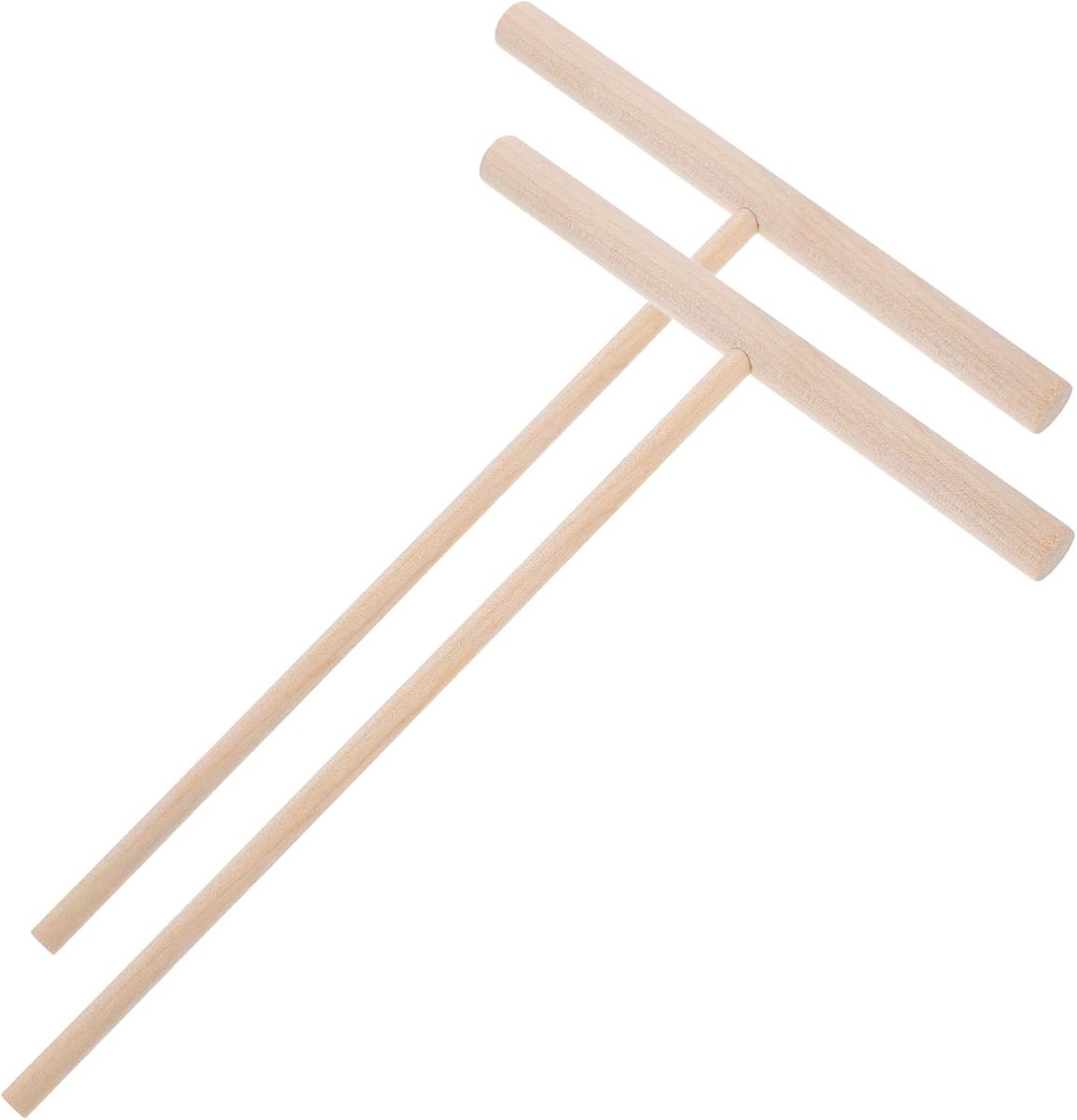 Pannenkoekenschraper Set - Beslagspreider Crêpe Spatel - Eten Bereiden - T-Vorm Ontwerp - 16x12cm - Beige