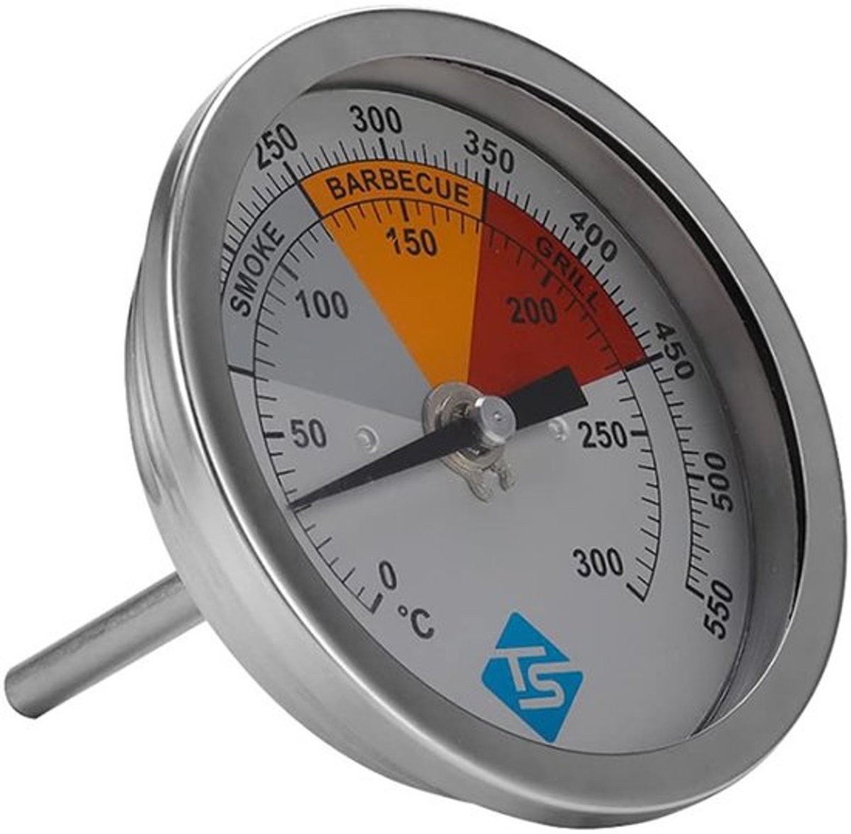 Allecto - Brandende Kolen Herkalibreerde Rookoven Thermometer Gauge - Digitale