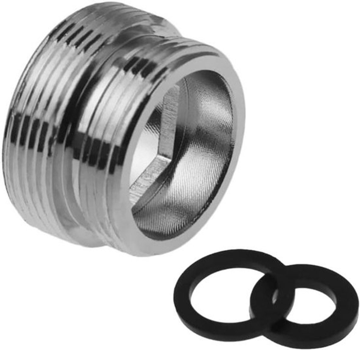 Adapter voor kraanbeluchter 16mm naar 22mm NPT - MessingTap