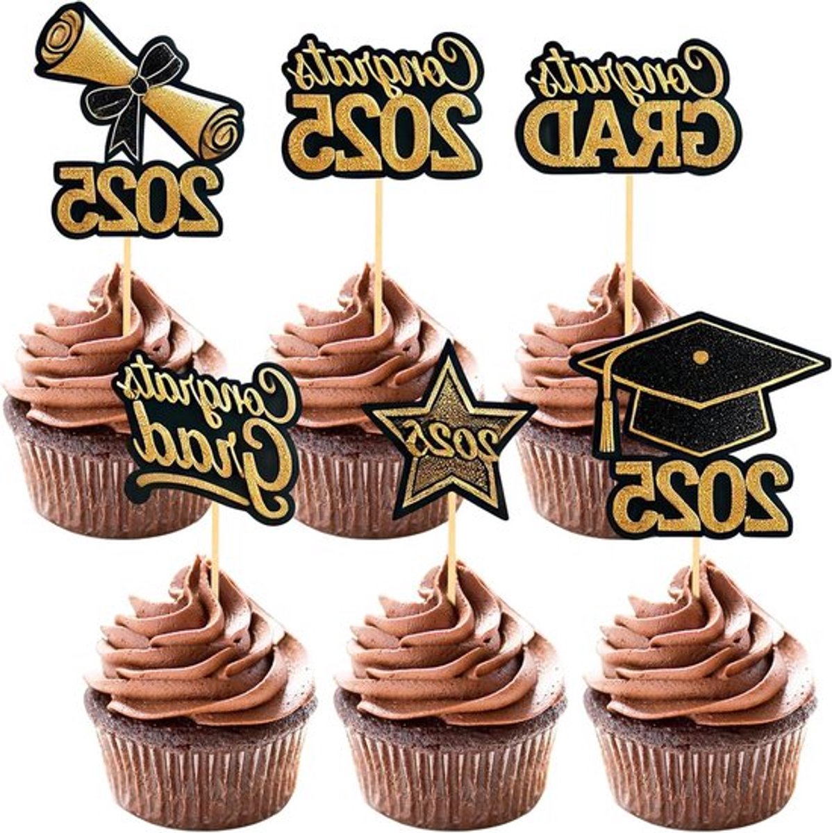 Cupcake Toppers Set 18 Stuk Allecto Plus
