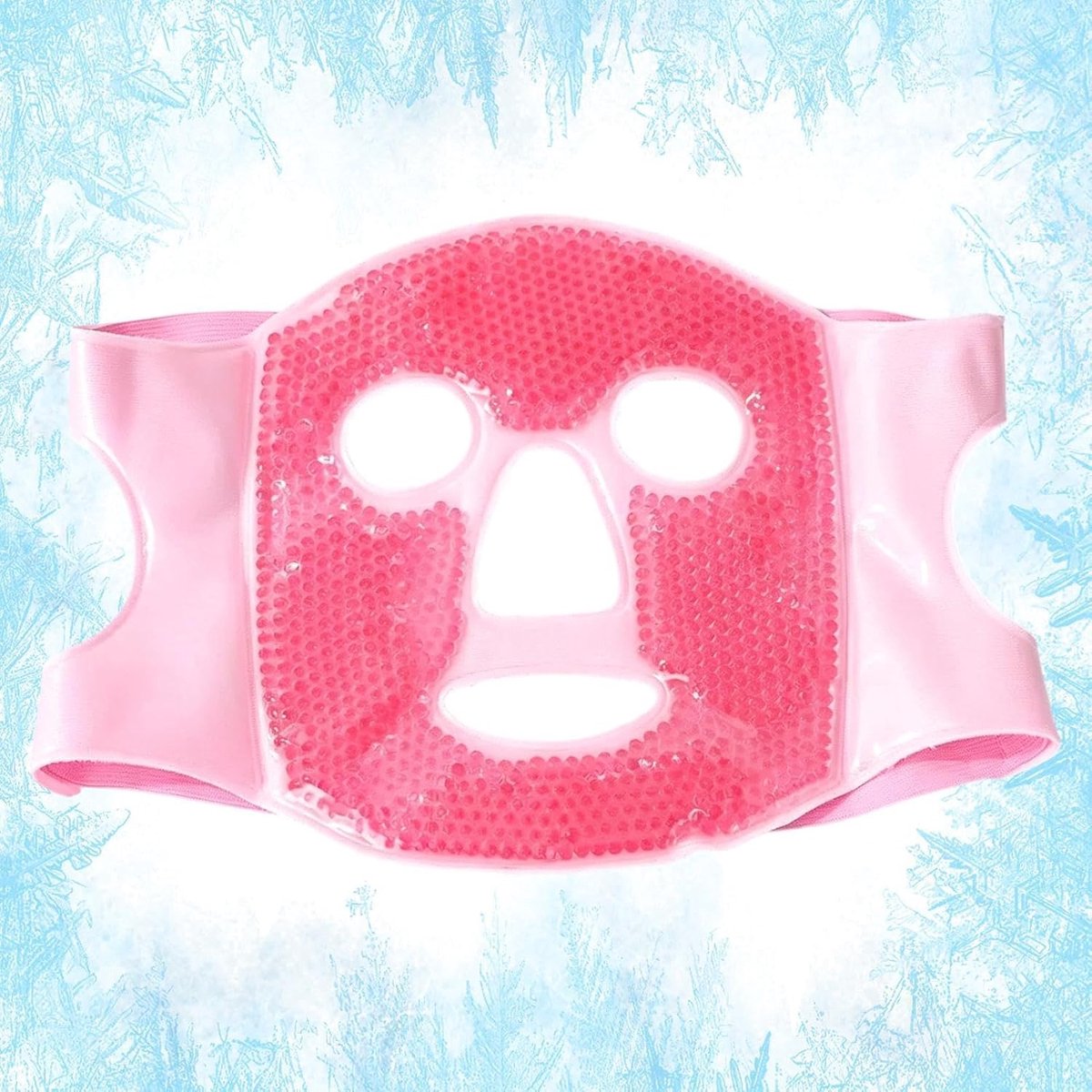 Gezichtsmasker - Ijskompres Warmtekussen - Ontspanning en Verlichting - Dubbele Textuur - 25x21 cm - Blauw