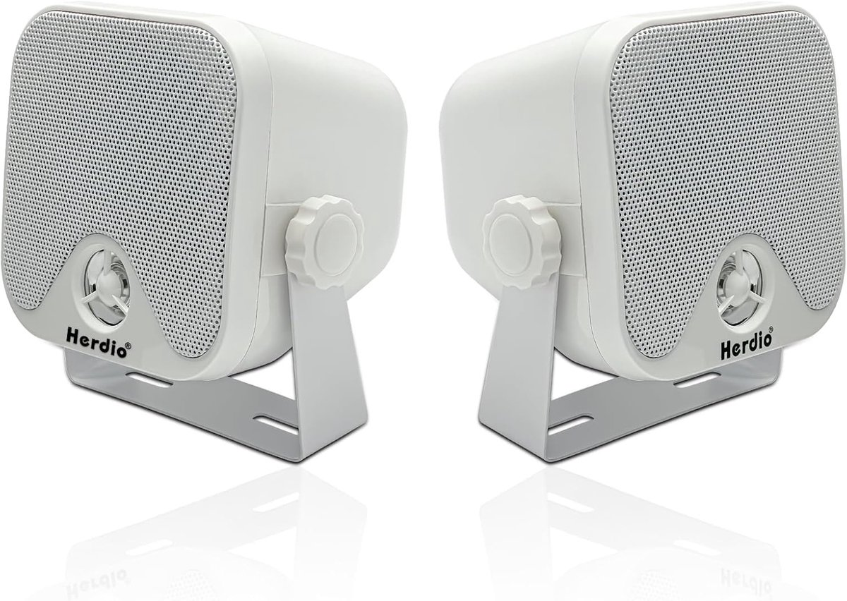 Waterdichte Boot Speakers - Outdoor Pods - Muziek Luisteren - Marine Grade HIFI - 4 Inch - Wit
