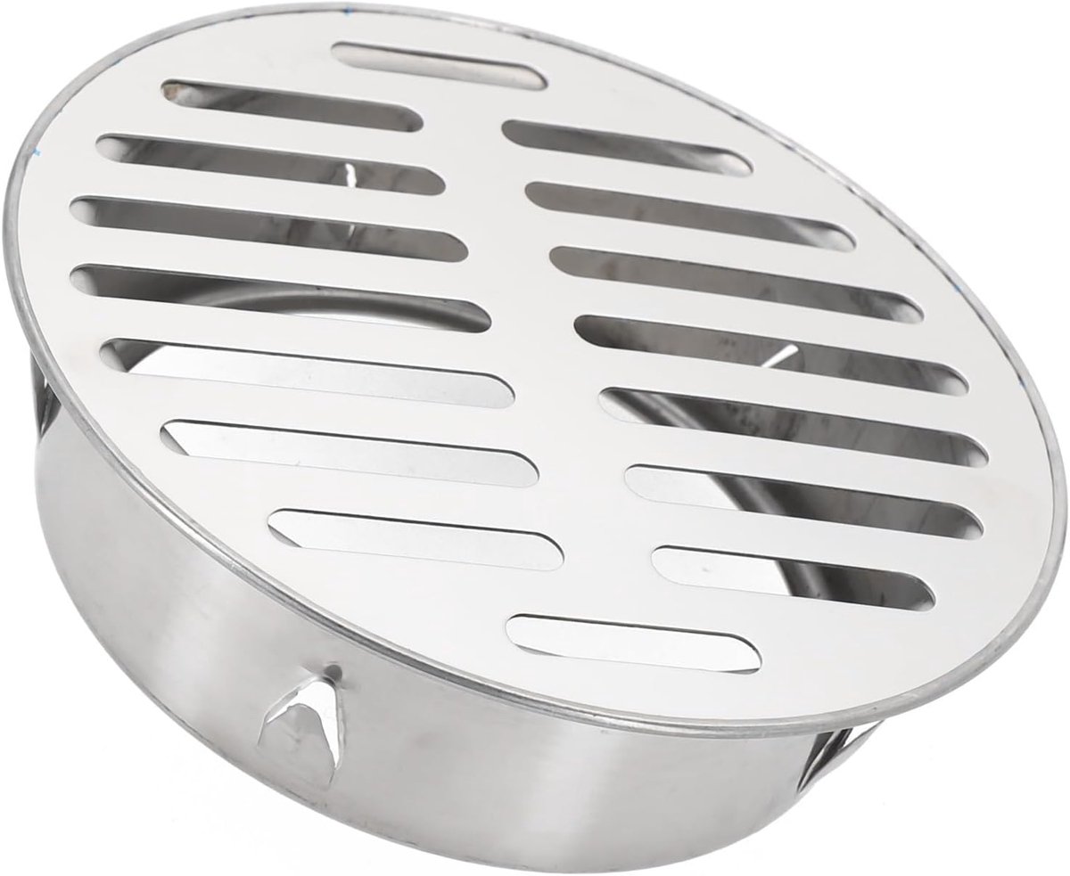 Vloerafvoer rooster - Balkon afvoer - Water afvoeren - Anti-verstopping ontwerp - 125 mm buis - Zilver