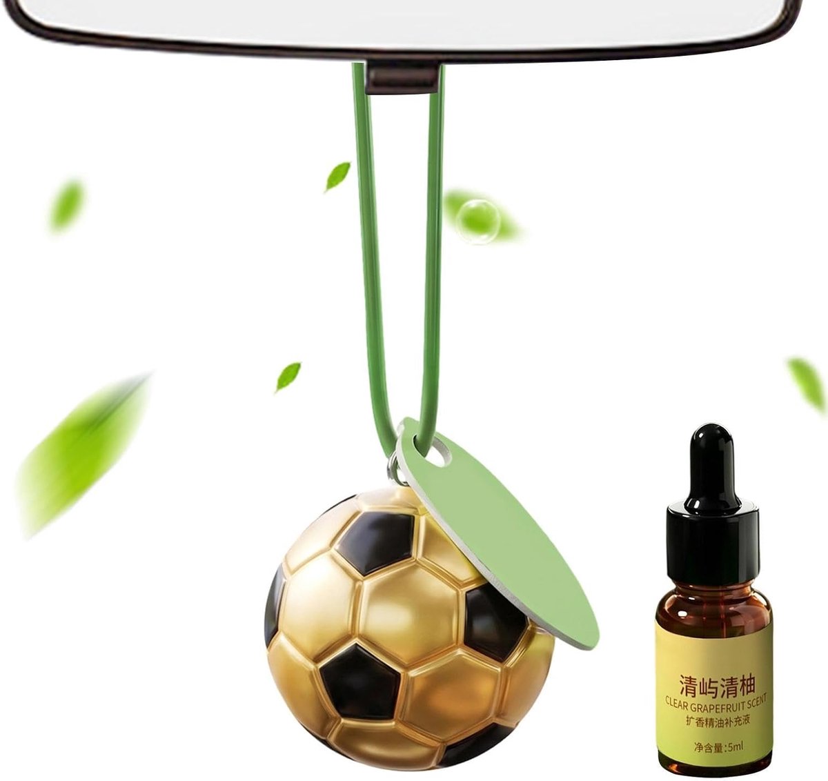 Voetbal Luchtverfrisser - Auto Hanger - Auto Interieur - Langdurige Geur - 8 cm - Niet van toepassing