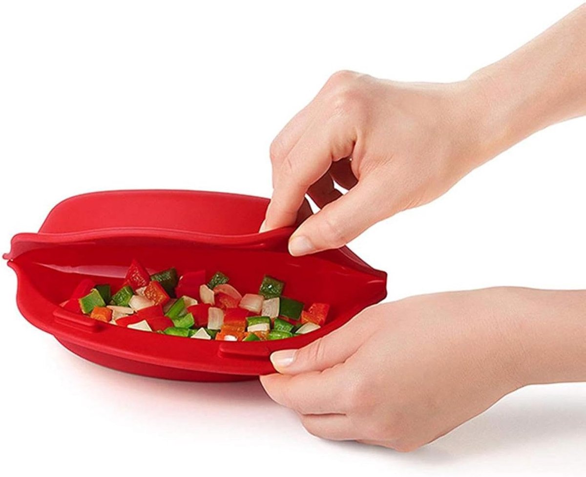 Omeletmaker Magnetron - Eierrol Bakvorm - Snel Ontbijt Maken - Opvouwbaar Geïntegreerd Design - 24 cm - Meerkleurig