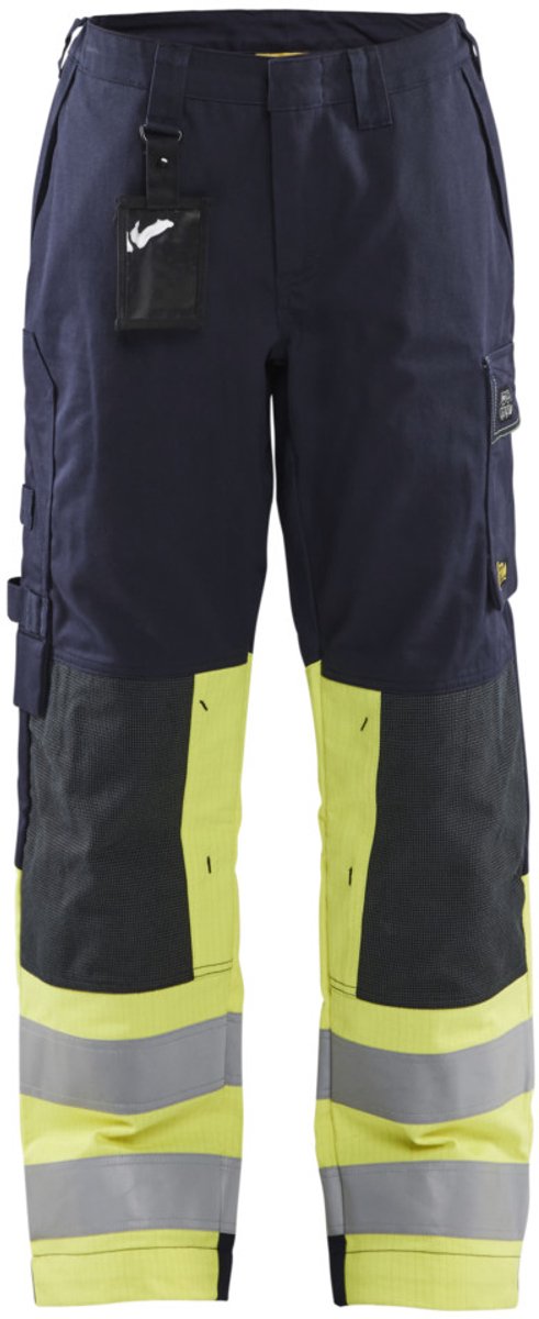 Blaklader 7181-1514 Multinorm Dameswerkbroek - Marine/High Vis Geel - D23