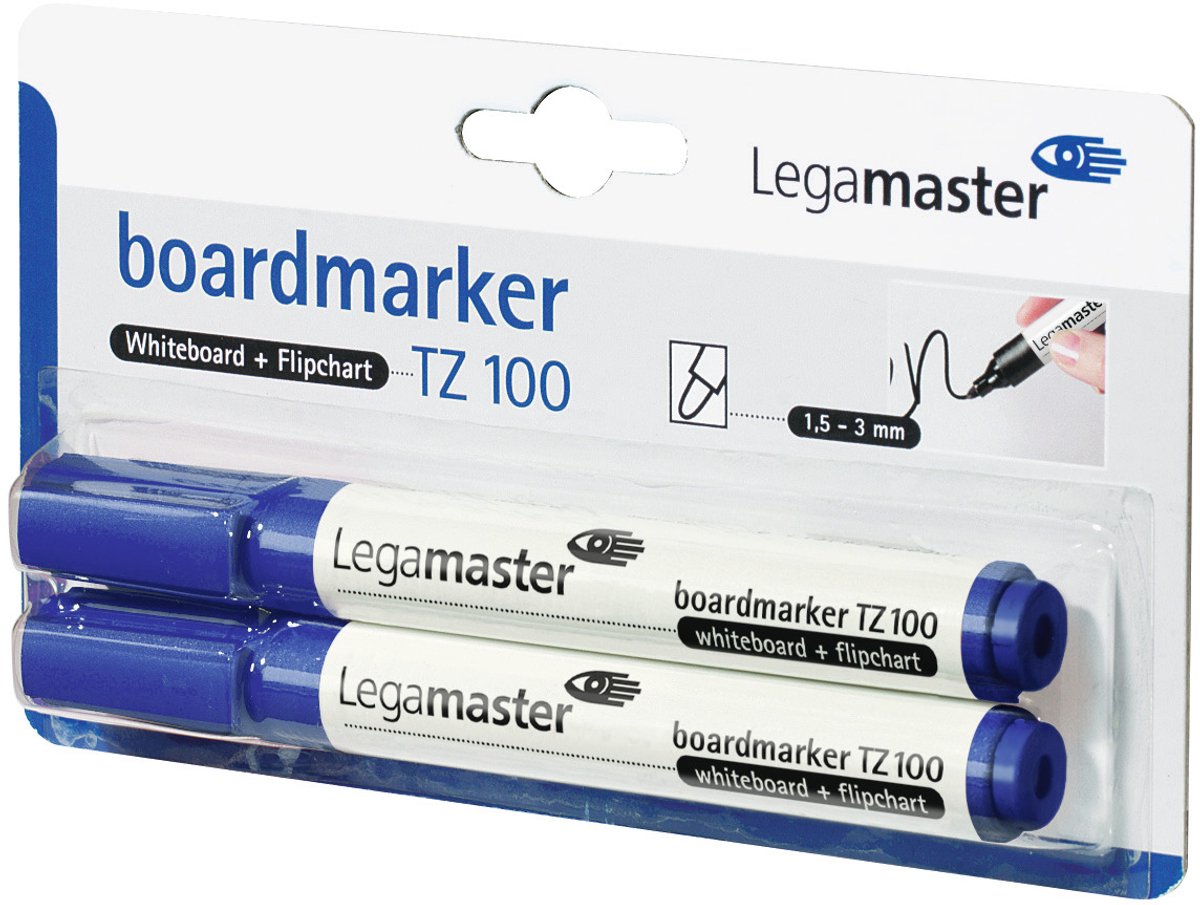 Whiteboardmarker Legamaster TZ100 1,5-3mm Rond Blauw