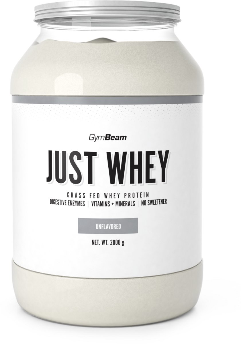 GymBeam Just Whey Proteïne - Niet-Gearomatiseerd - Whey Proteïne Blend - Eiwitpoeder - 2000 gram (67 servings)