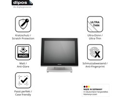 dipos – 2x Matte Beschermfolie geschikt voor Posiflex PS-3615-G2 | Krasbestendige & antireflecterende Screenprotector Ultra-Thin