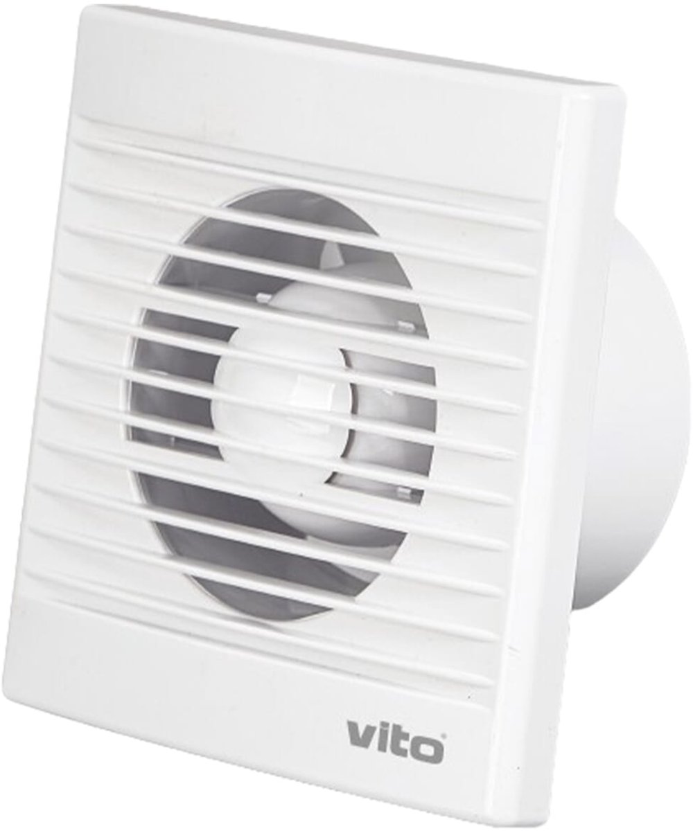 VITO Venti-A100 - Badkamerventilator 100mm - 30dB fluister - 12W - Wit - 180m3 - 2400rpm