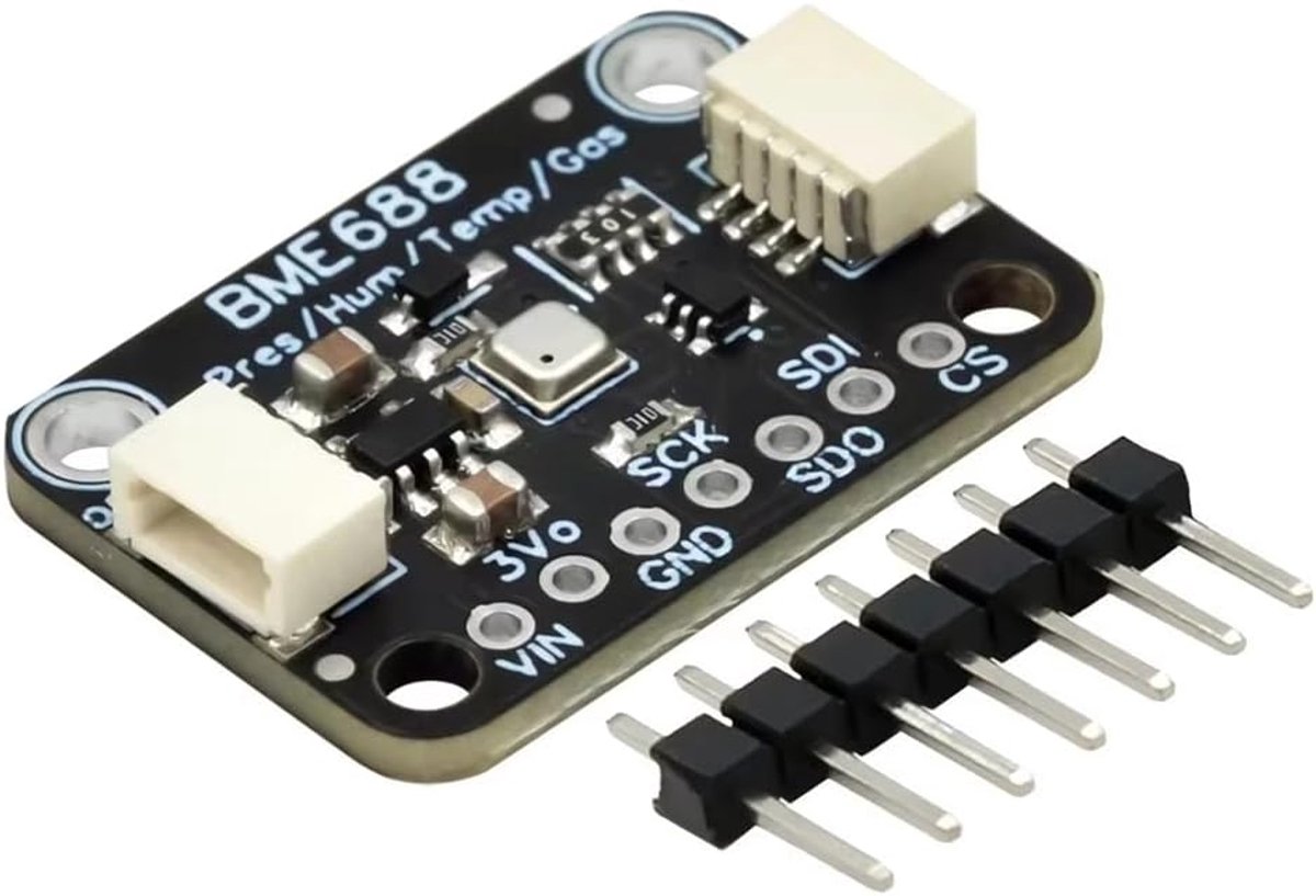 Milieusensor Module - Gasdetector Temperatuur - Omgevingsmonitoring - 4-in-1 Sensor - 3.3-5V - Zwart