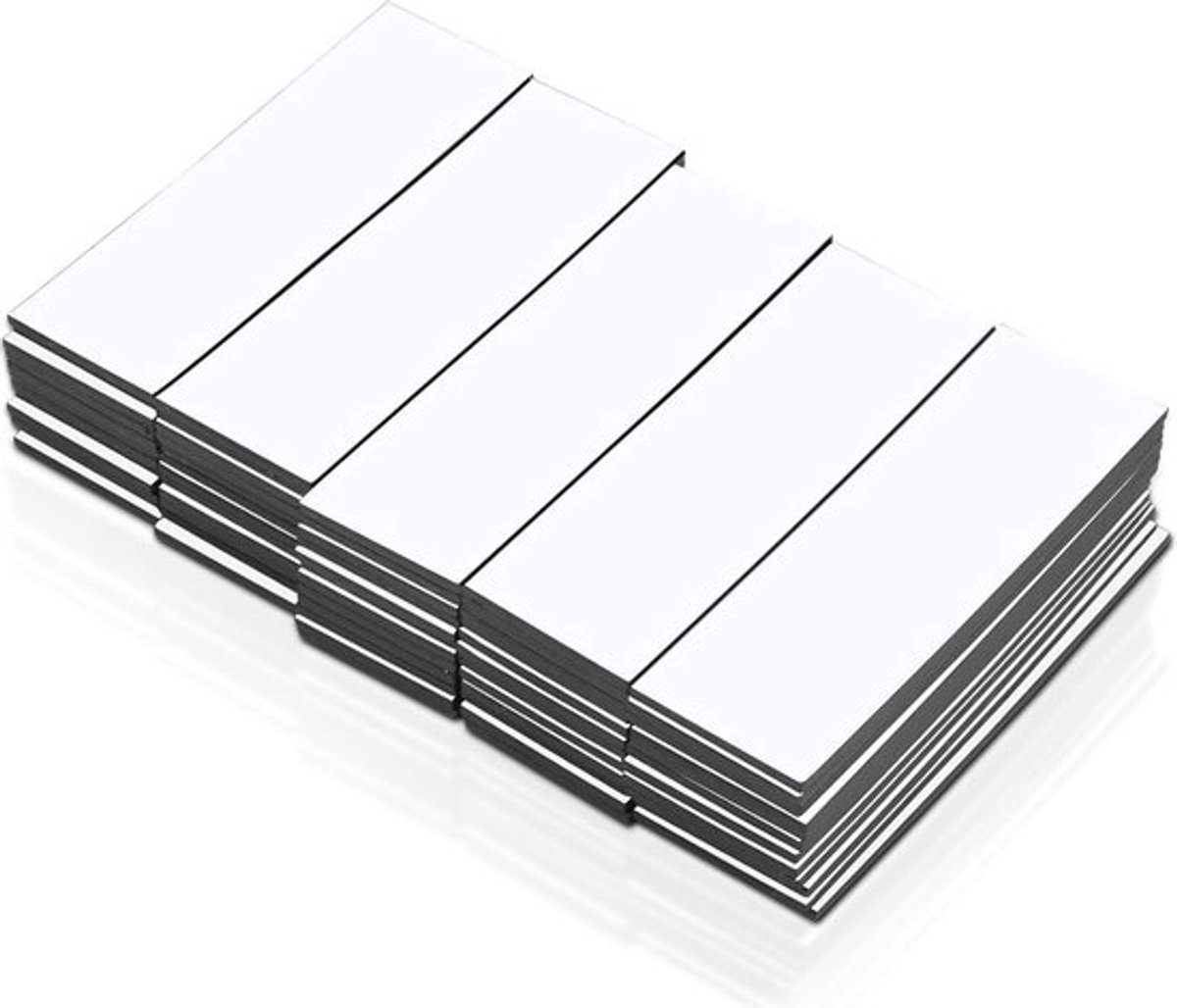 Beschrijfbare magneetetiketten Inovra Plus, 80 stuk wit