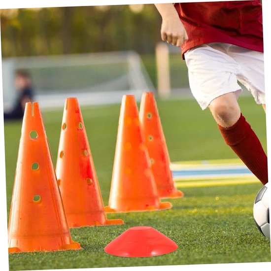 Trainingskegels - Markering schijven - Sport Training - Stapelbaar Ontwerp - 18.5 cm - Rood — afbeelding 5
