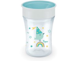 Tigex drinkbeker 360 graden wit 250ml voor peuters en kleuters.