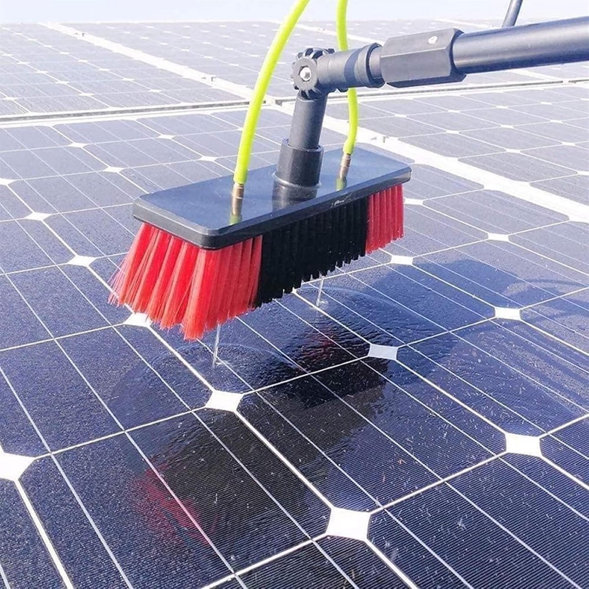 Glasbewassing Set - Raamwisser Stok - Hoge Ramen Schoonmaken - Uitschuifbare Steel - tot 9m - Aluminium