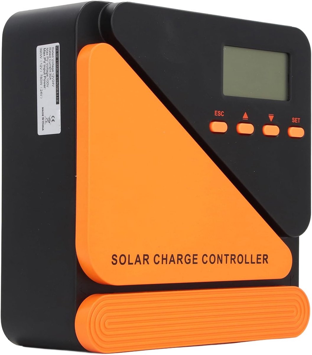 Zonne Laadregelaar - MPPT Controller - Energie Besparen - Hoge Conversie Efficiëntie - 30A - Aluminium