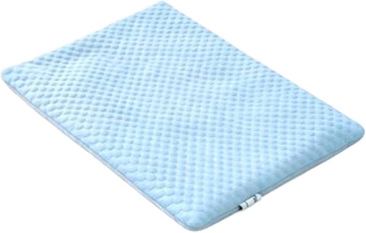 Verkoelende Kattenmat - Zomerkussen - Hitte Verlichten - Zelfkoelend IJzizjde - Maat L - Blauw