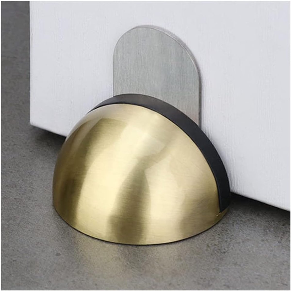 Magnetische Deurstopper - Halfronde Stopper - Deur Open Houden - Roestvrij Staal 304 - 2 Stuks - Goud