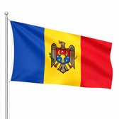 Het Vlaggenschip - Vlag Moldavië - 90 x 150 centimeter - Moldavische Vlag