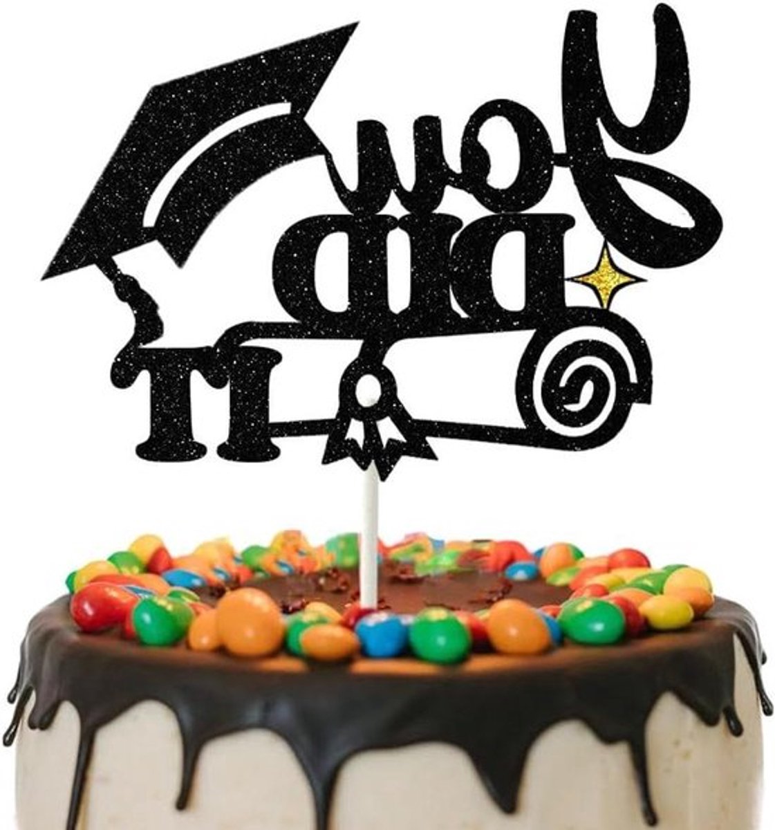 Cake Gefeliciteerd 2024 Afstuderen met Diploma en Ster - Allecto Plus
