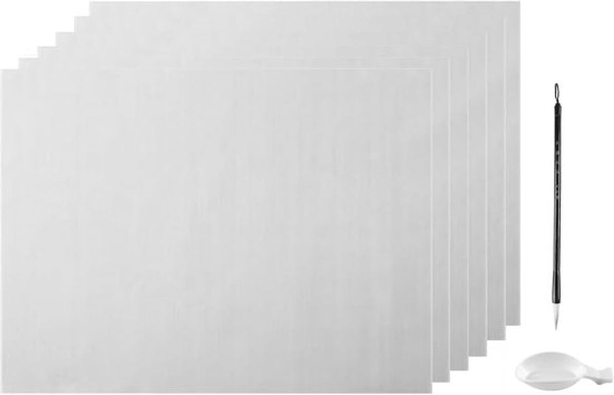 Water Schrijven Magisch Papier Set - 6 stuks - Waterverf - Chinese kalligrafie set voor beginners