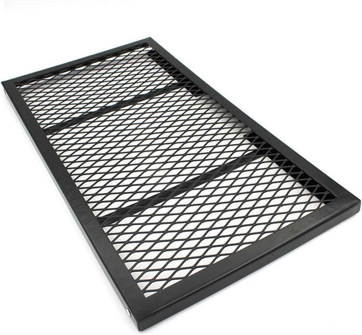 Vuurkorf Grillrooster - Camping Rooster - Outdoor Koken - Inklapbaar Ontwerp - 55 x 30 cm - Zwart