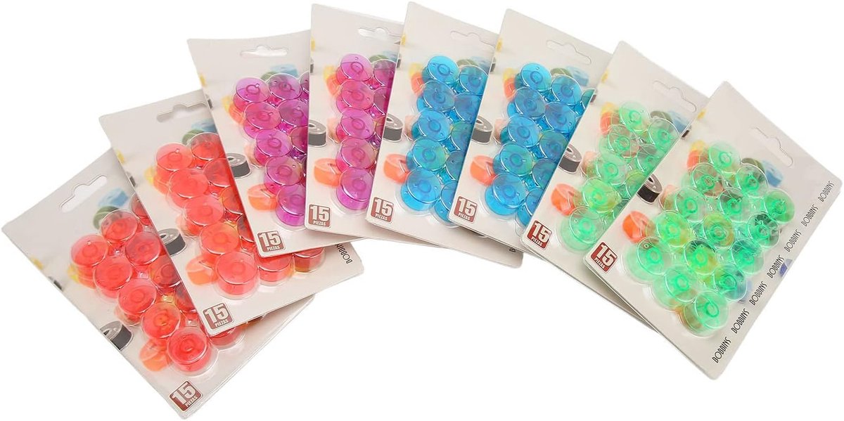 Plastic Naaispoelen - Gekleurde Klossen - Naaien en Borduren - Zacht Duurzaam Materiaal - 120 Stuks - Assorti