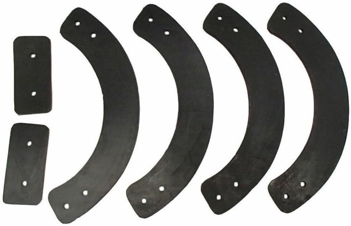 Sneeuwblazer Paddles - Vervangende Paddles - Sneeuw Ruimen - Duurzaam Rubber - Set van 6 - Zwart