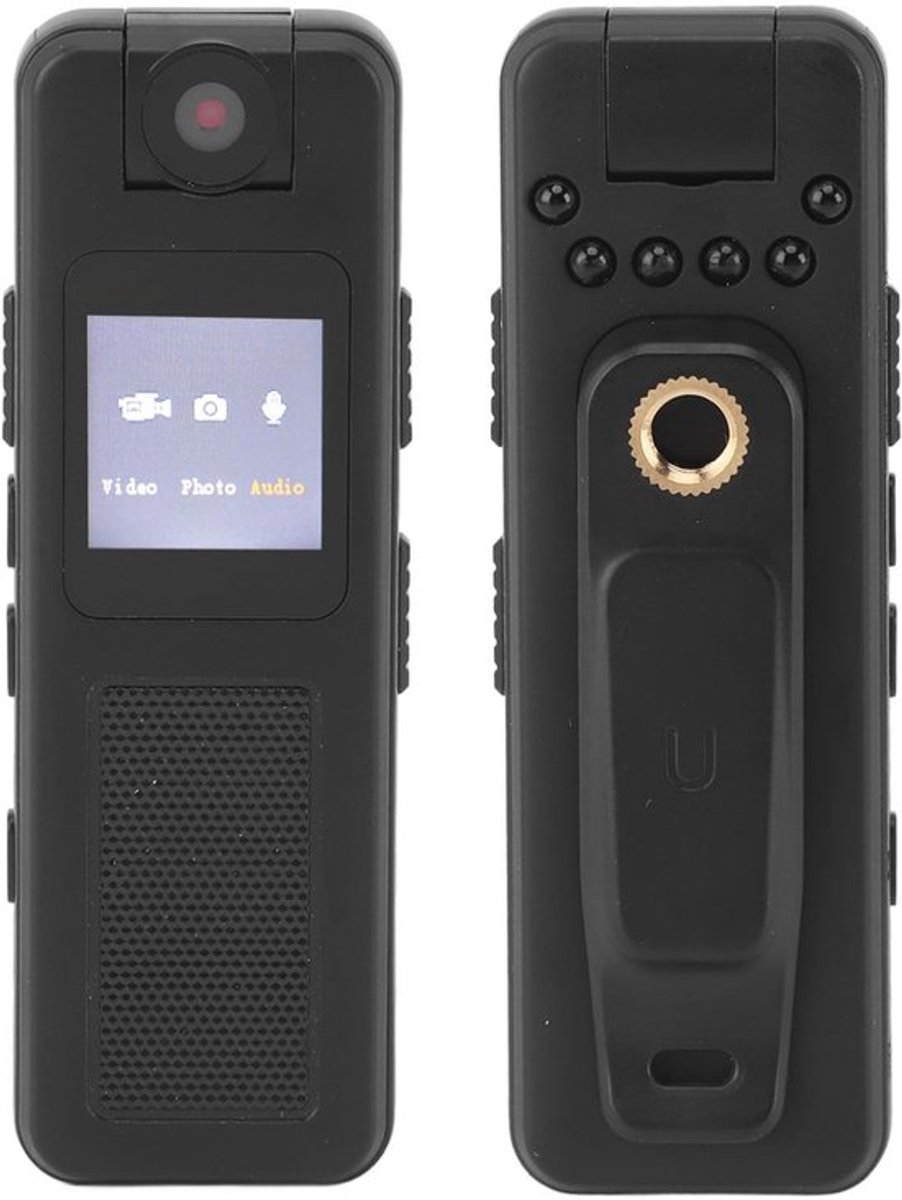 Dailygoods - Dailygoody - Politie Body Camera - Mini Body Camera - 1080p HD