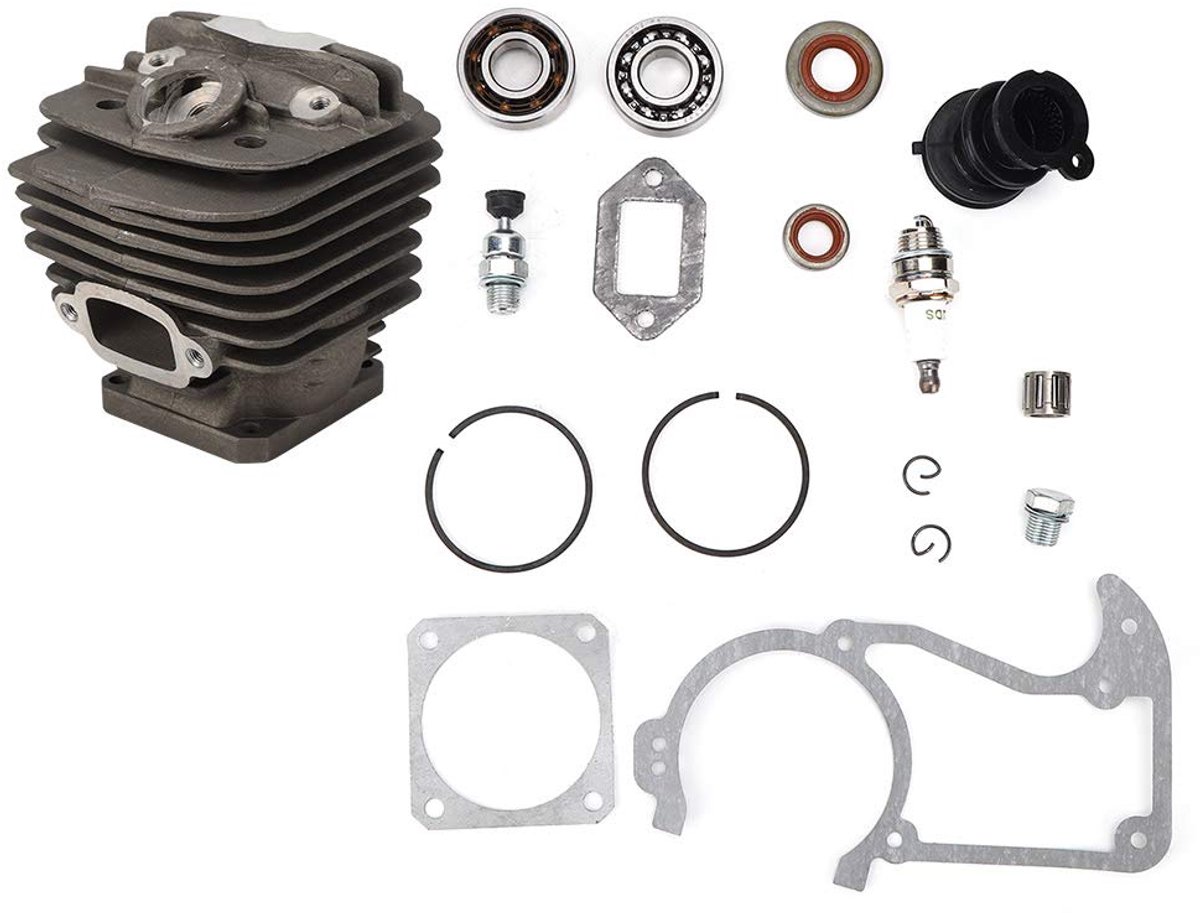 Kettingzaag Cilinder Zuiger - Reparatieset - Motor Onderhoud - Zinklegering Constructie - 900 g - Zilver