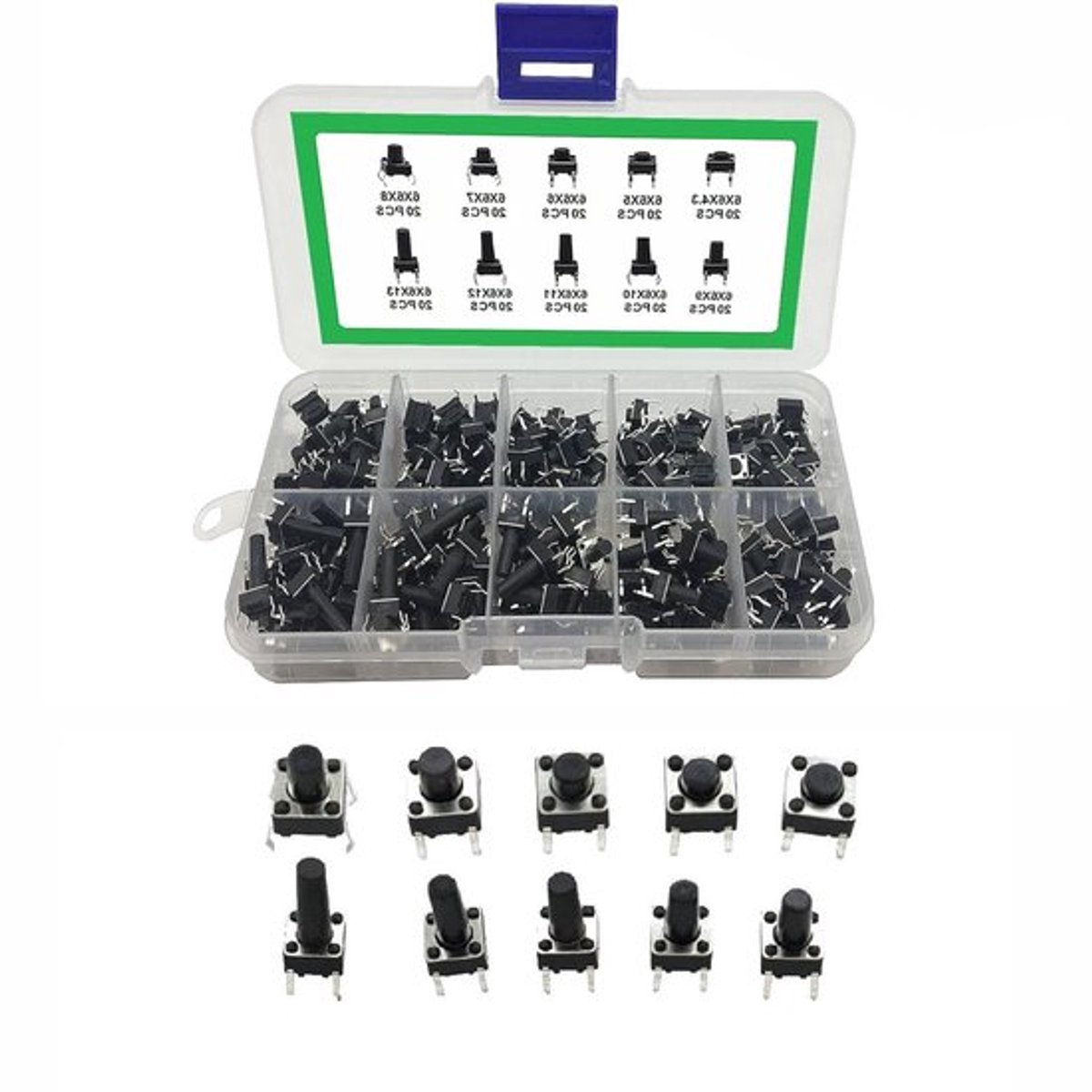 Assortiment tactische drukknop schakelaars Inovra Plus