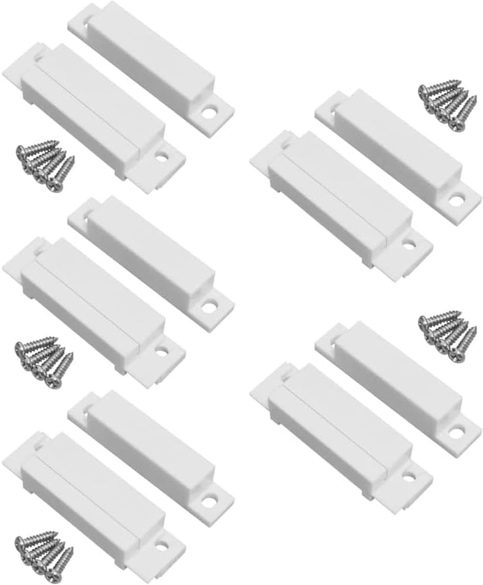 Deur Sensor - Magnetische Schakelaar - Beveiliging Thuis - Bedrade Verbinding - 5 Stuks - Wit