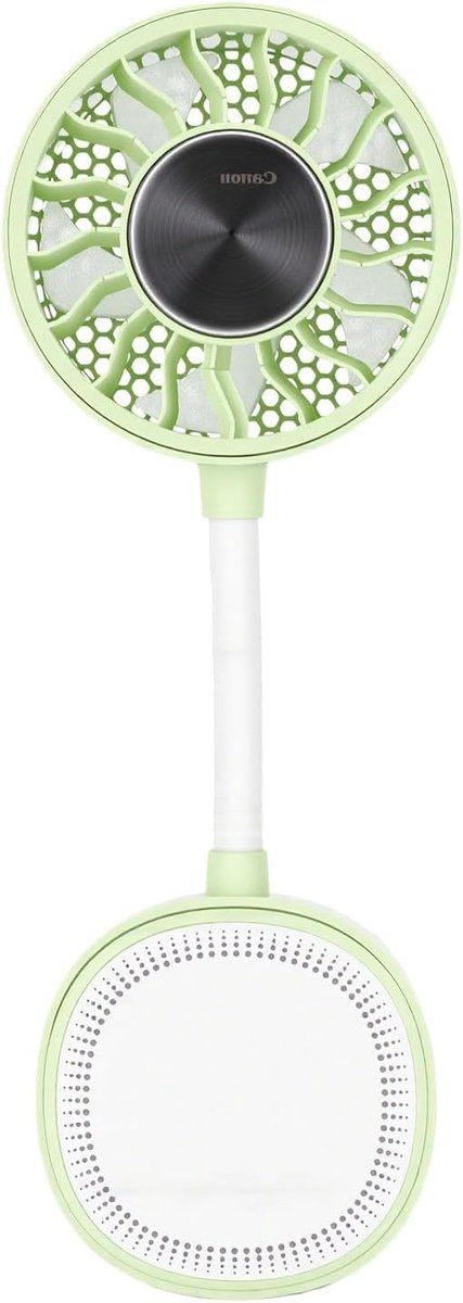 Draagbare Ventilator - Mini Koeler - Persoonlijke Koeling - Magnetische Clip - 28x7.4x3.6 cm - Groen