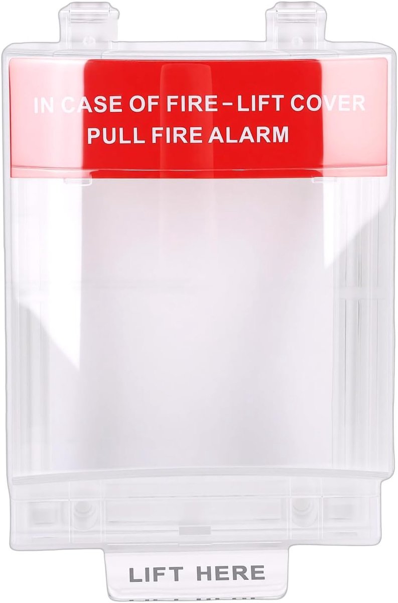 Brandalarm Afdekking - Noodknop Beschermkap - Veilige Noodtoegang - IP67 Waterdicht - 1 Stuk - Transparant