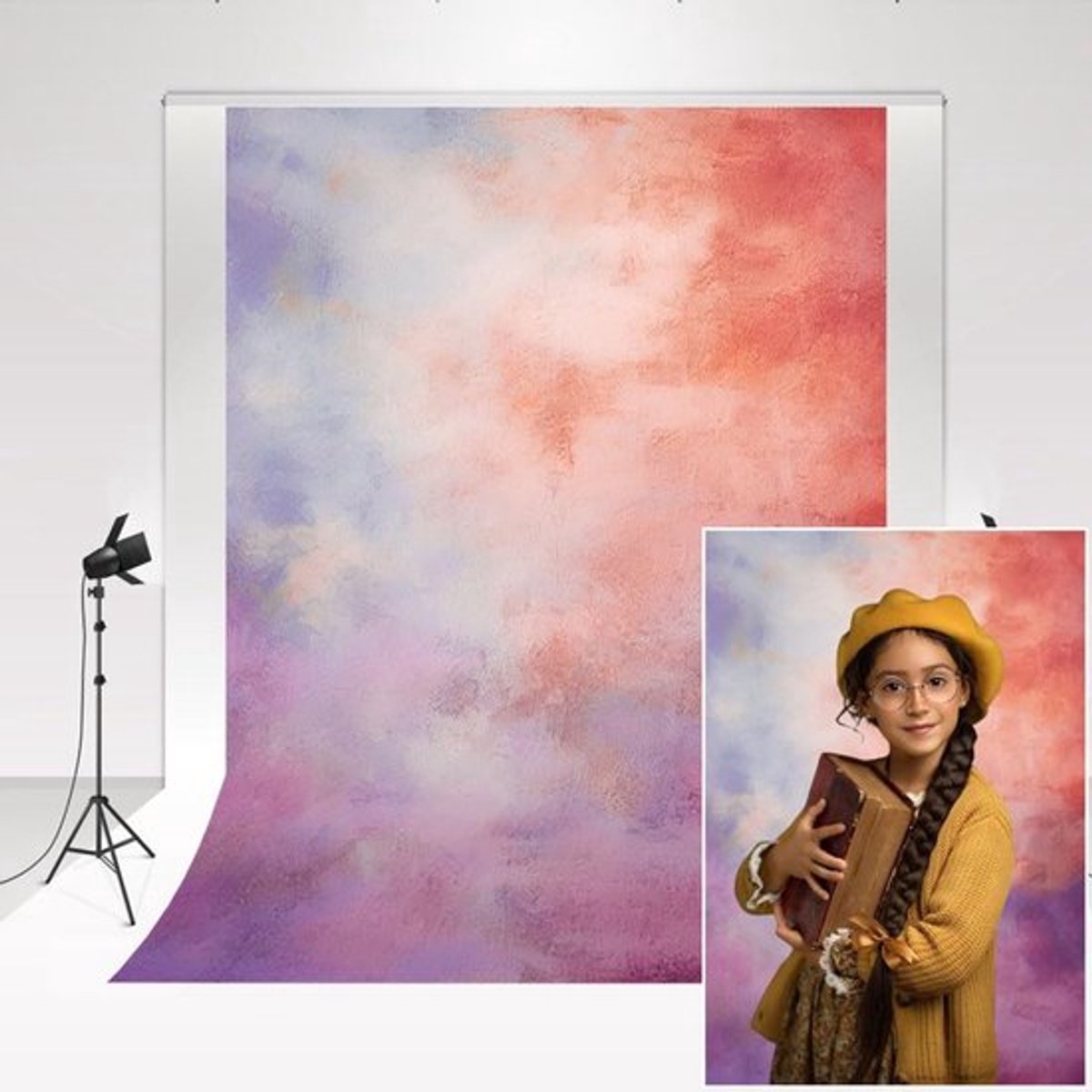 Zeynomax - Kleurrijke abstracte wolk achtergrond - Fotografie backdrop - 1,5 x 2,2