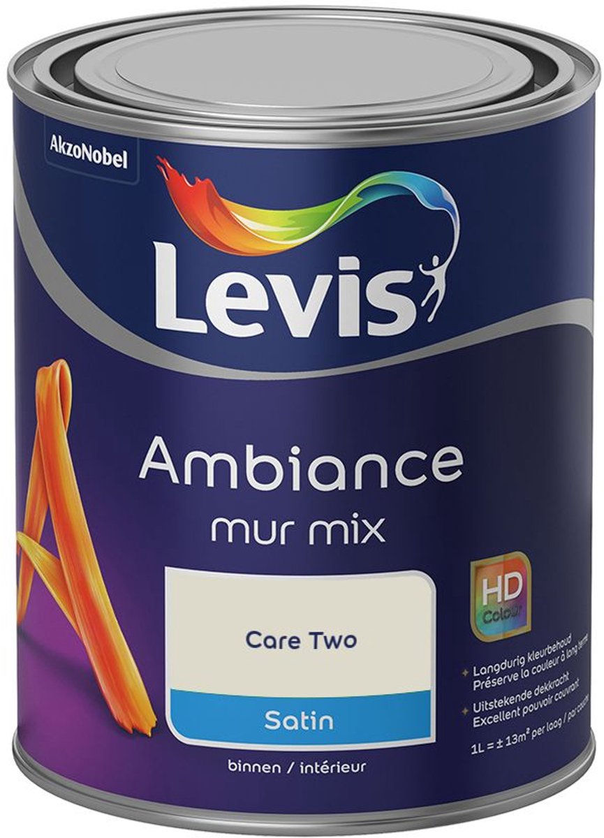 Levis - Ambiance Mur Satin Mix - Care Two - Mengverf - 1 L