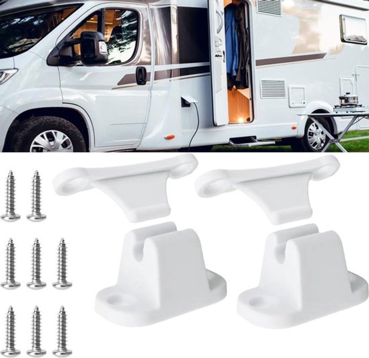 Vergrendeling Inovra Plus voor caravans en campers - wit