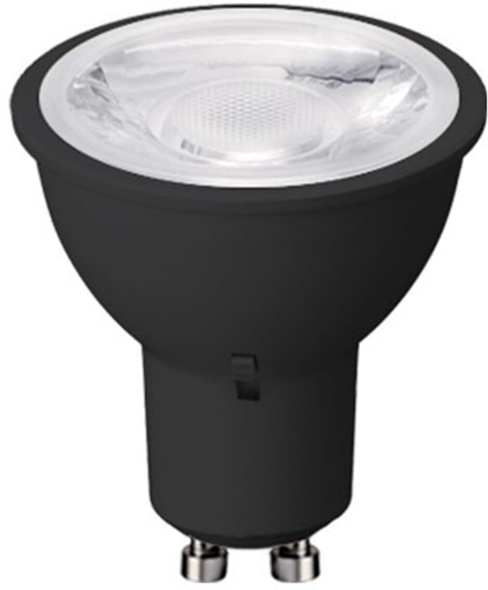 VITO ADVANCE-PRO - LED Spot GU10 - 6W 660lm 3CCT 2700/4000/6400K - Lichthoek 38° - Zwart - 35.000 uur - 1 stuk