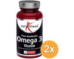 Lucovitaal Lucovitaal 2x Puur Omega 3 Koudwater Visolie (50 capsules) - 50 stuks