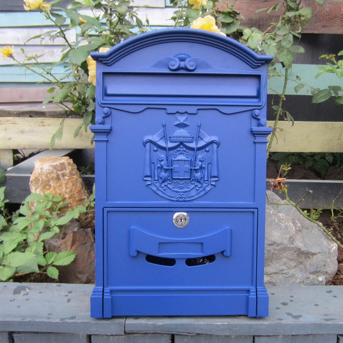 Brievenbus - Postbus - Post Ontvangen - Vintage Design - 41cm Hoog - Antraciet