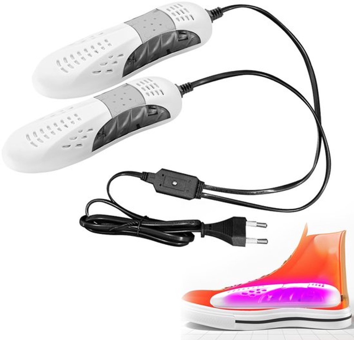 MTTProducts - Electric Shoe Dryer - Schoenen Droger - Warmt en Droogt - Wit