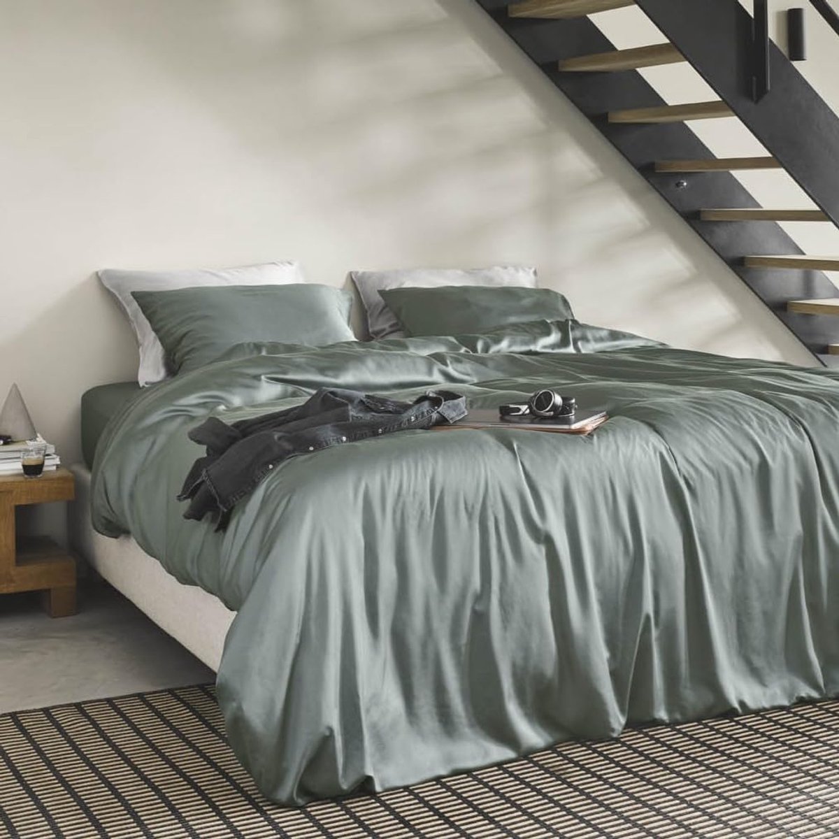 SnelShoppen - TENCEL™ Dekbedovertrek 200x220 + 2 Kussenslopen 60x70 - 100% Lyocell Satijn - Temperatuurregulerend, Ademend, Hypoallergeen, Duurzaam -