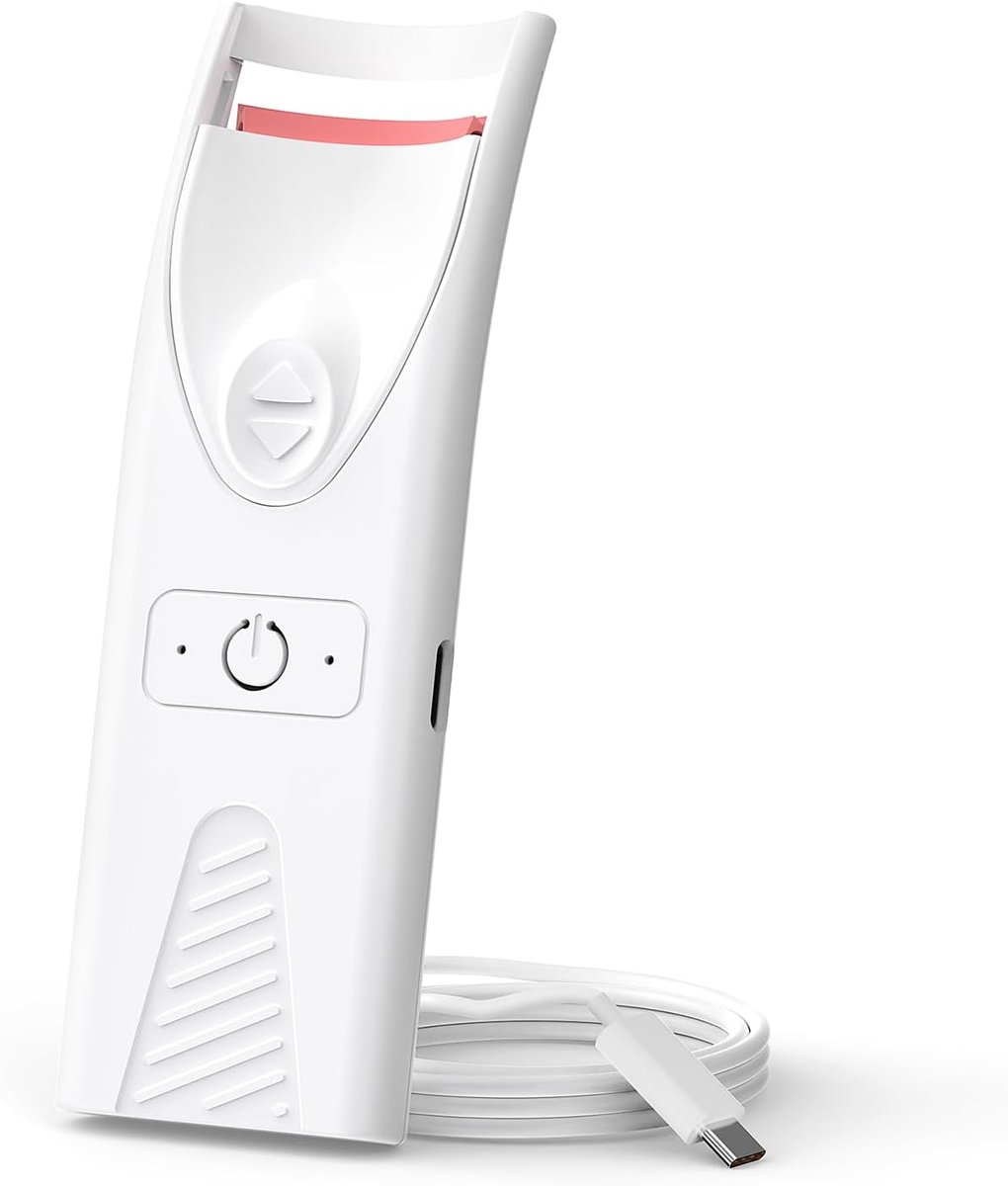 SnelShoppen - Verwarmbare Wimperkrultang, Elektrische Wimperkruller, 15 Seconden Voorverwarmen, Draagbare Eyelash Curler met Type-C Opladen voor Alle