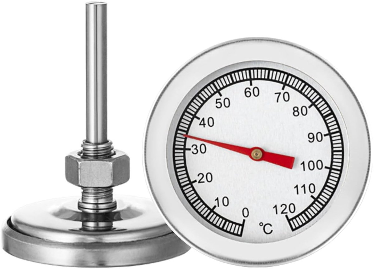SnelShoppen - BBQ Pizza Grill Thermometer Temperatuur tot 120°C - Vaatwasmachinebestendig - BPA-vrij en ftalaatvrij - Perfect voor Barbecue, Keuken en