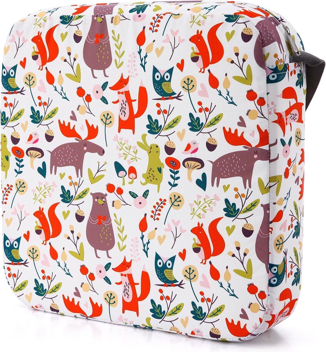 SnelShoppen - Kinder Booster Stoel - Verhoogbare Kinderstoel - Cartoon Design - Verwijderbare Wasbare Zitting - Met 2 Antislip Gespen - Ideaal voor Et